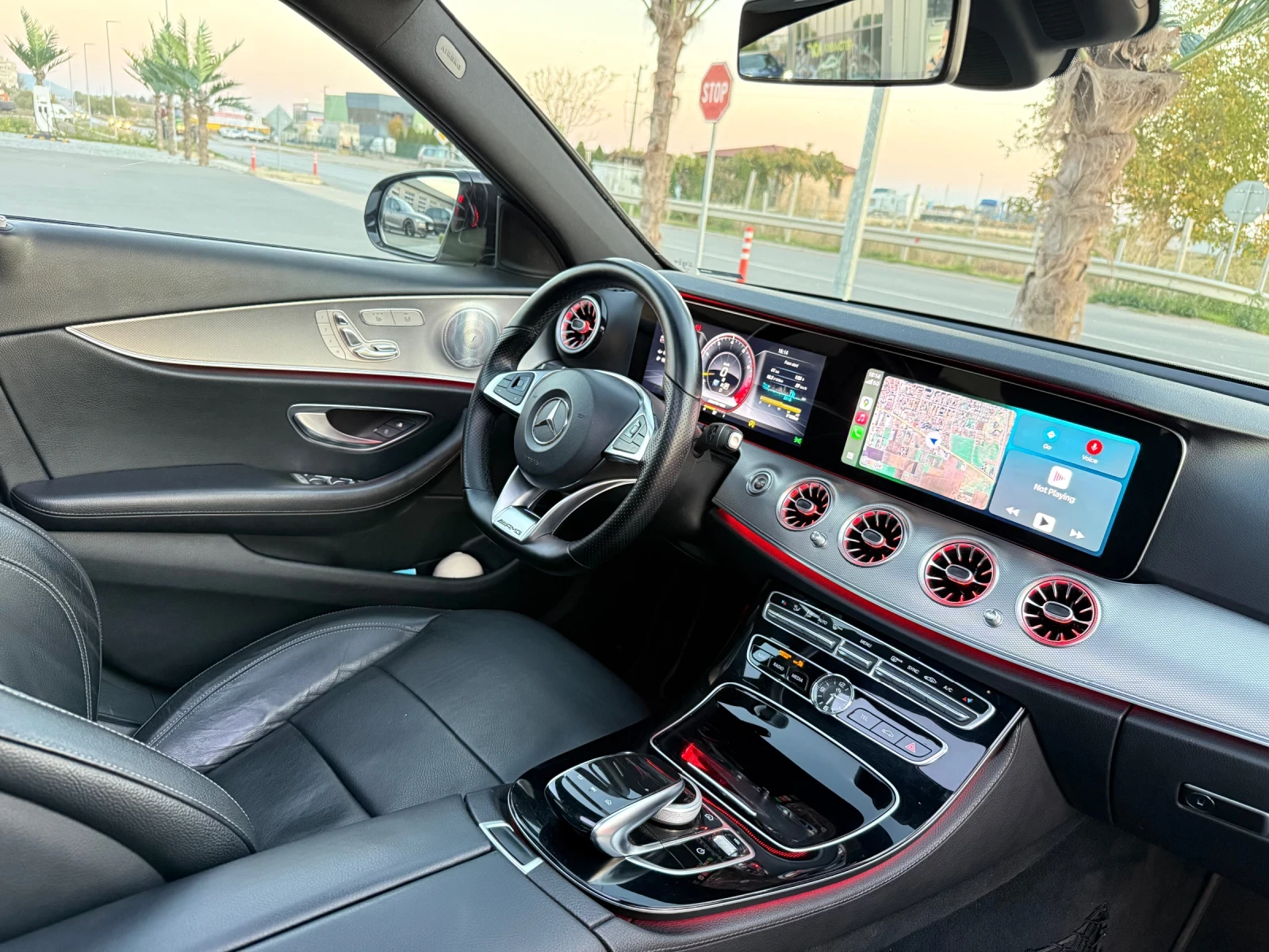 Mercedes-Benz E 220 AMG Pano/HeadUp/Burmester/Memory/360 | Mobile.bg   13