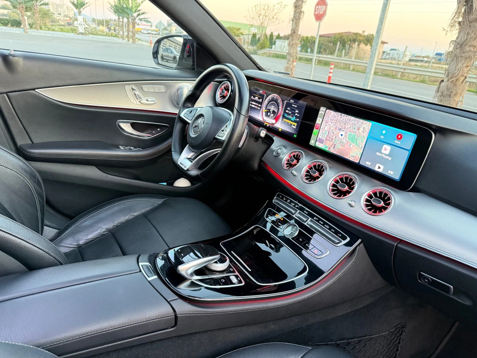 Mercedes-Benz E 220 AMG Pano/HeadUp/Burmester/Memory/360 | Mobile.bg   12