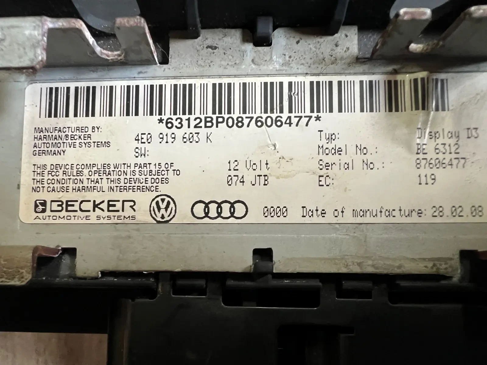 4E0919603K ������� AUDI A8 D3 4E0 919 603 K  | Mobile.bg � ����������� 2