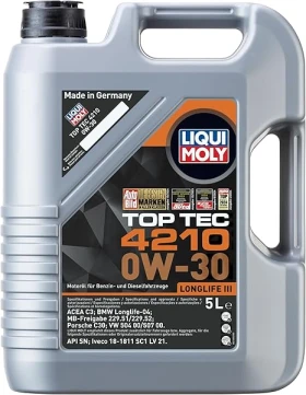 ����� �� �������� �� LIQUI MOLY Top Tec 4210 0W-30 5 L 