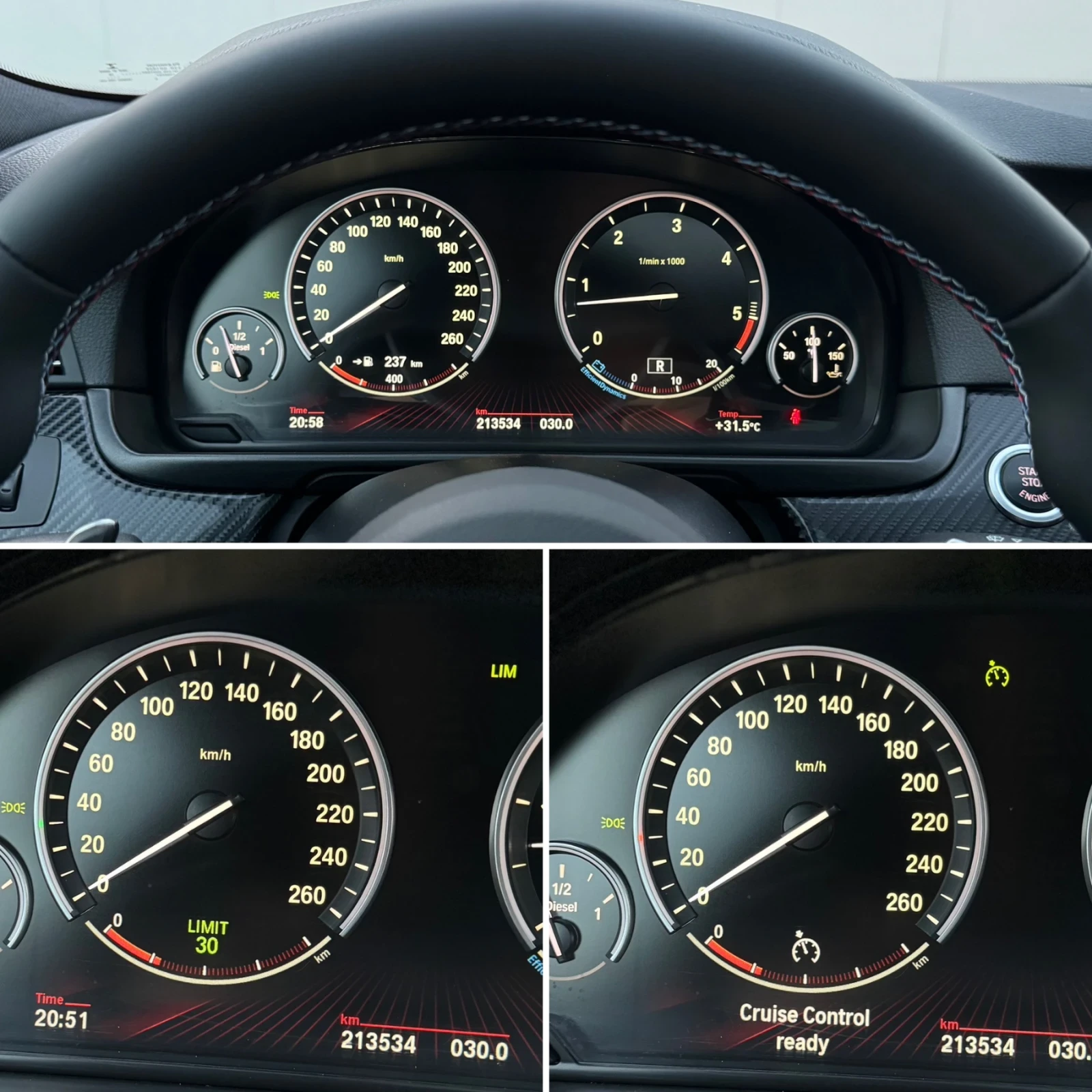 BMW 535 D/ M PERFORMANCE/ 8ZF/ CARBON/ VACUUM/ 360 CAM, снимка 16 - Автомобили и джипове - 54346759