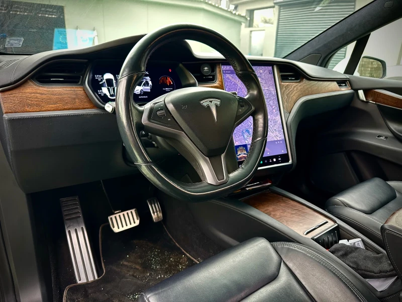 Tesla Model X LONG RANGE, Raven, FSD Европейска с гаранция, снимка 7 - Автомобили и джипове - 53389802