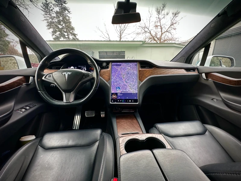 Tesla Model X LONG RANGE, Raven, FSD Европейска с гаранция, снимка 9 - Автомобили и джипове - 53389802