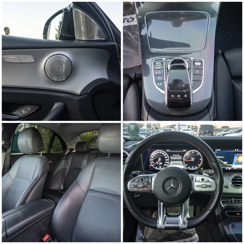 Mercedes-Benz E 220 D FULL AMG LINE BURMEISTER ЛИЗИНГ 100%, снимка 16 - Автомобили и джипове - 52258985