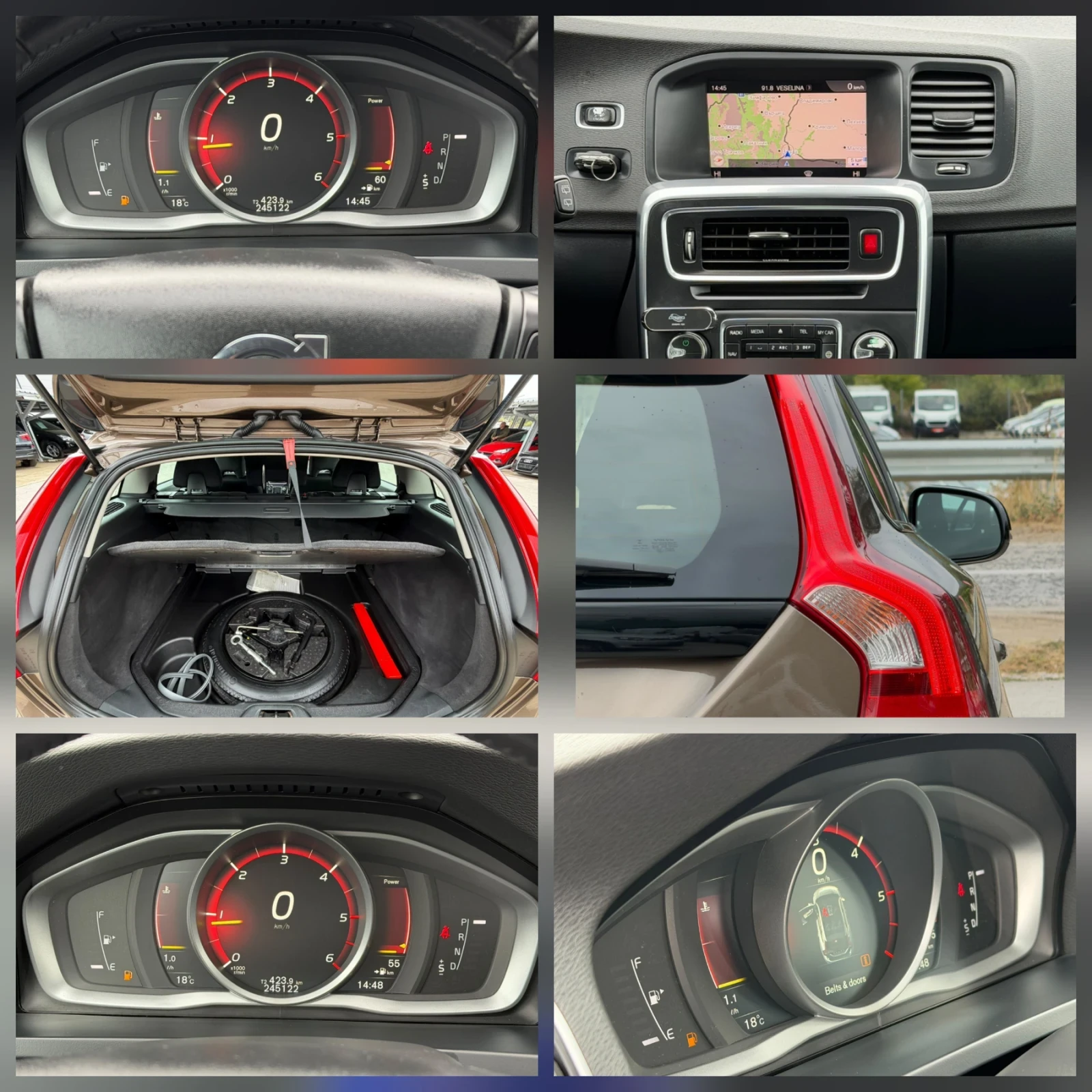 Volvo V60 Cross Country Да в състояние лизинг 100% одобрение, снимка 11 - Автомобили и джипове - 56245843