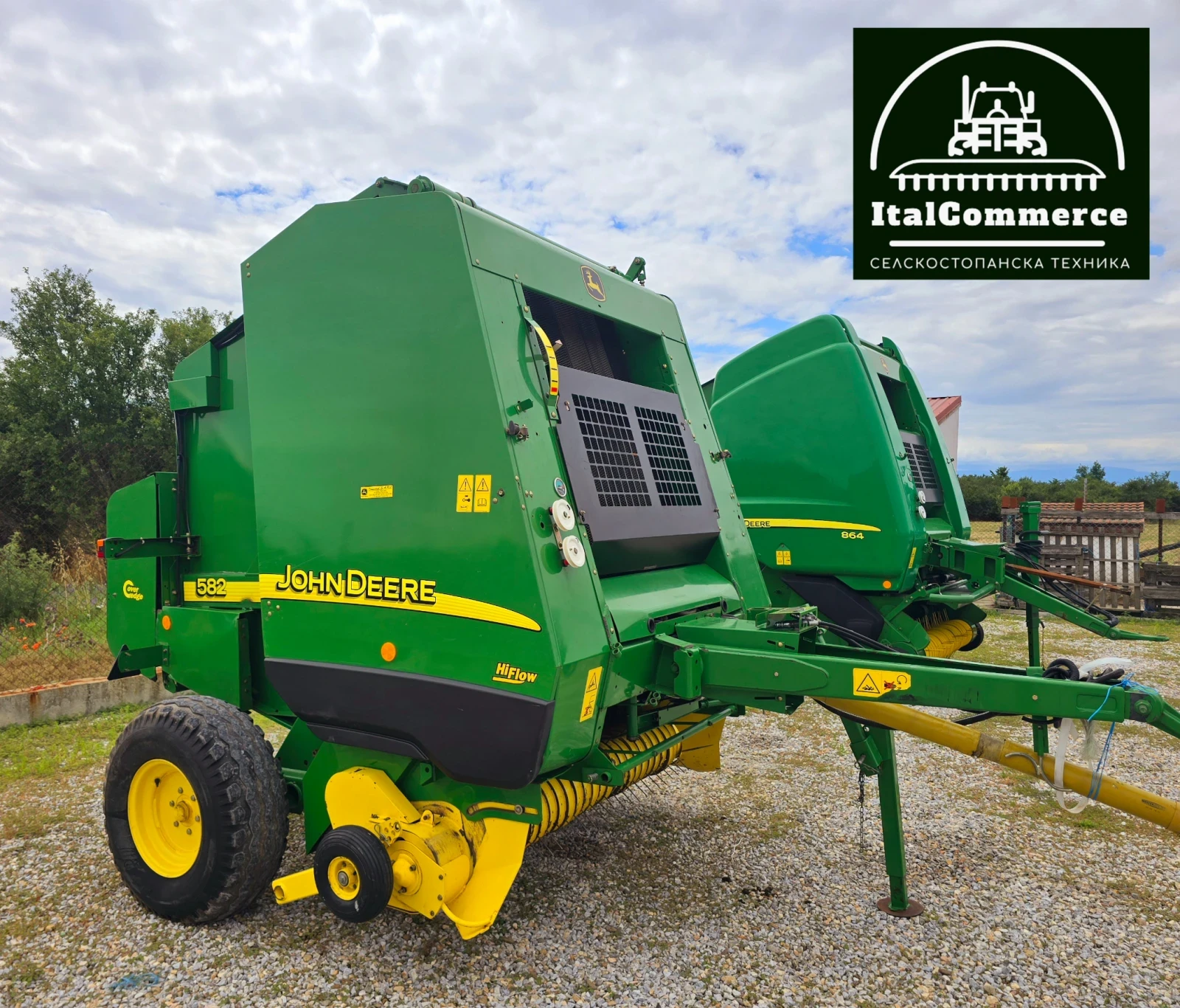 Балировачка John Deere 582 ТОП СЪСТОЯНИЕ, снимка 2 - Селскостопанска техника - 54891040