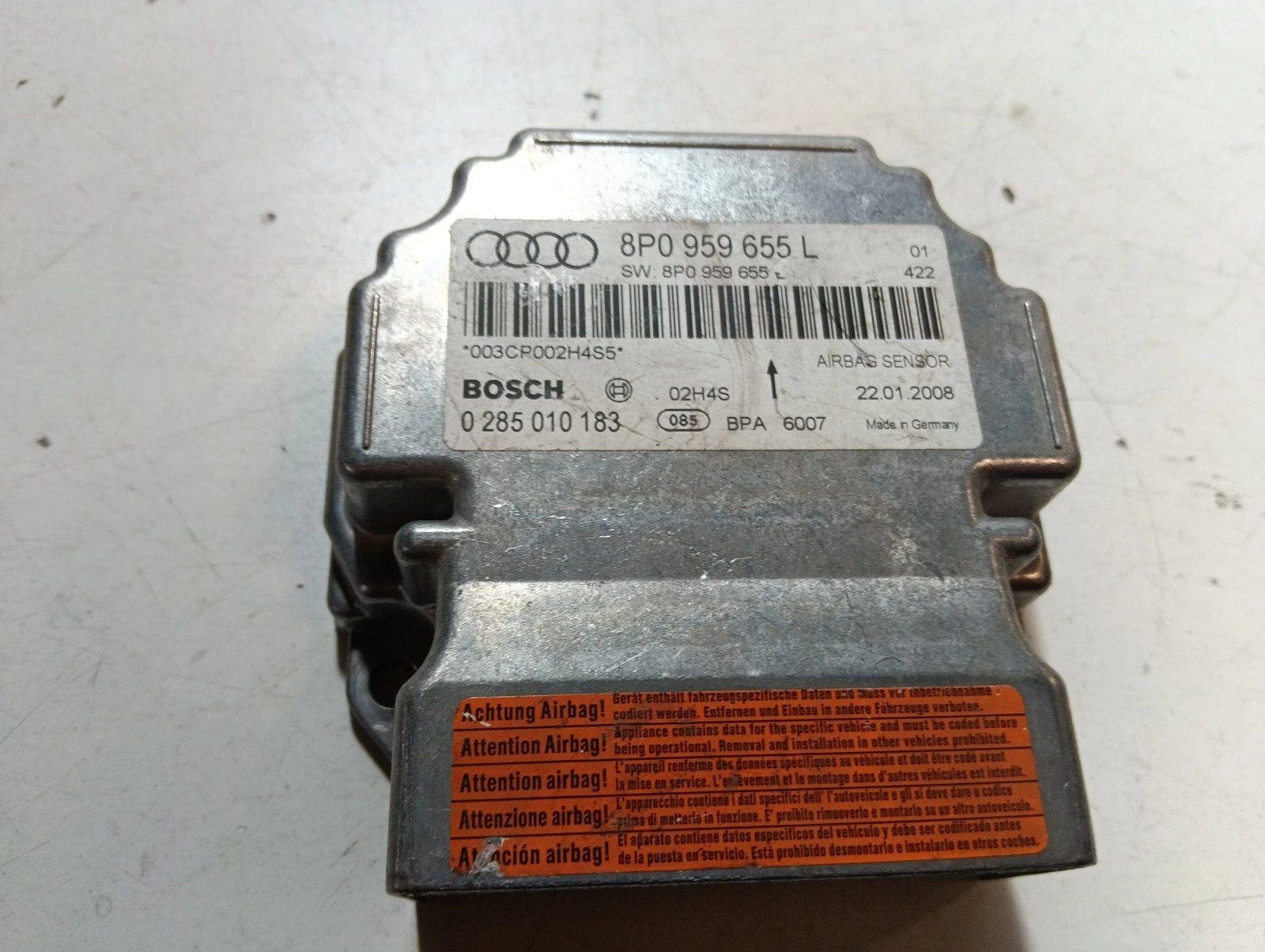 еърбег централа Audi A3