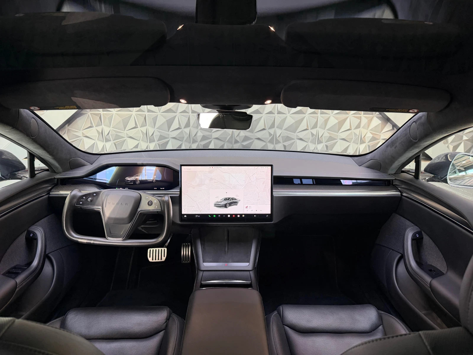 Tesla Model S PLAID * КАРБОН * , снимка 5 - Автомобили и джипове - 54150964