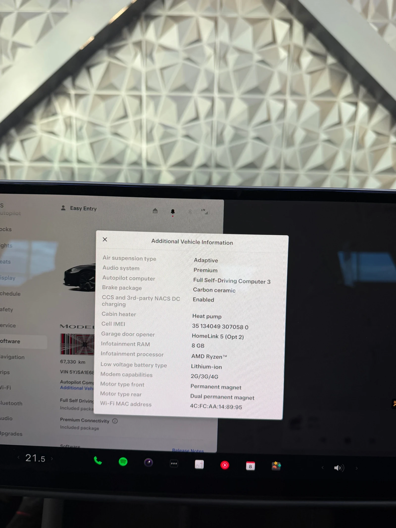 Tesla Model S PLAID * КАРБОН * , снимка 9 - Автомобили и джипове - 54150964