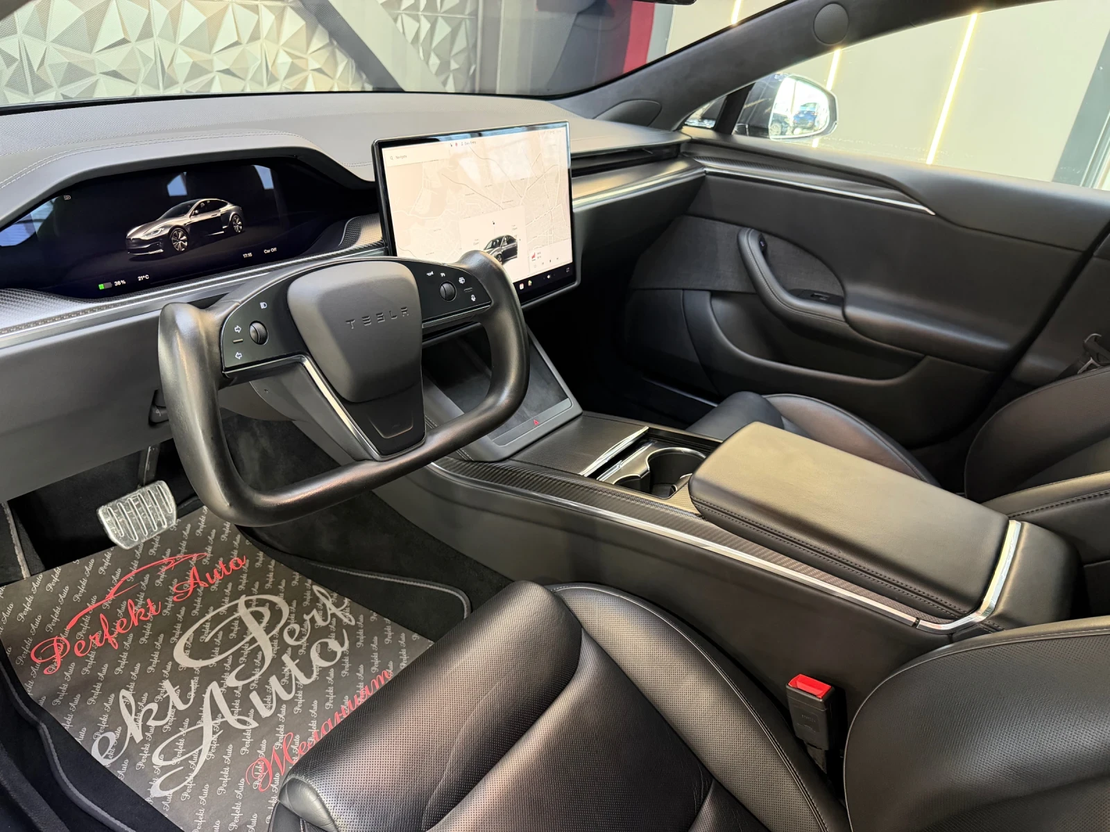 Tesla Model S PLAID * КАРБОН * , снимка 6 - Автомобили и джипове - 54150964