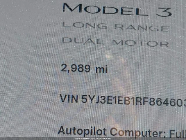 Tesla Model 3 LONG RANGE DUAL MOTOR ALL-WHEEL DRIVE, снимка 13 - Автомобили и джипове - 52749127