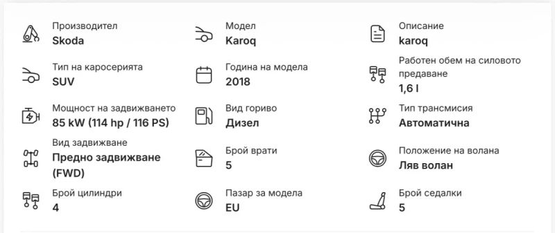 Skoda Karoq 1.6TDI  Автомобил върнат от лизинг, снимка 12 - Автомобили и джипове - 52740075