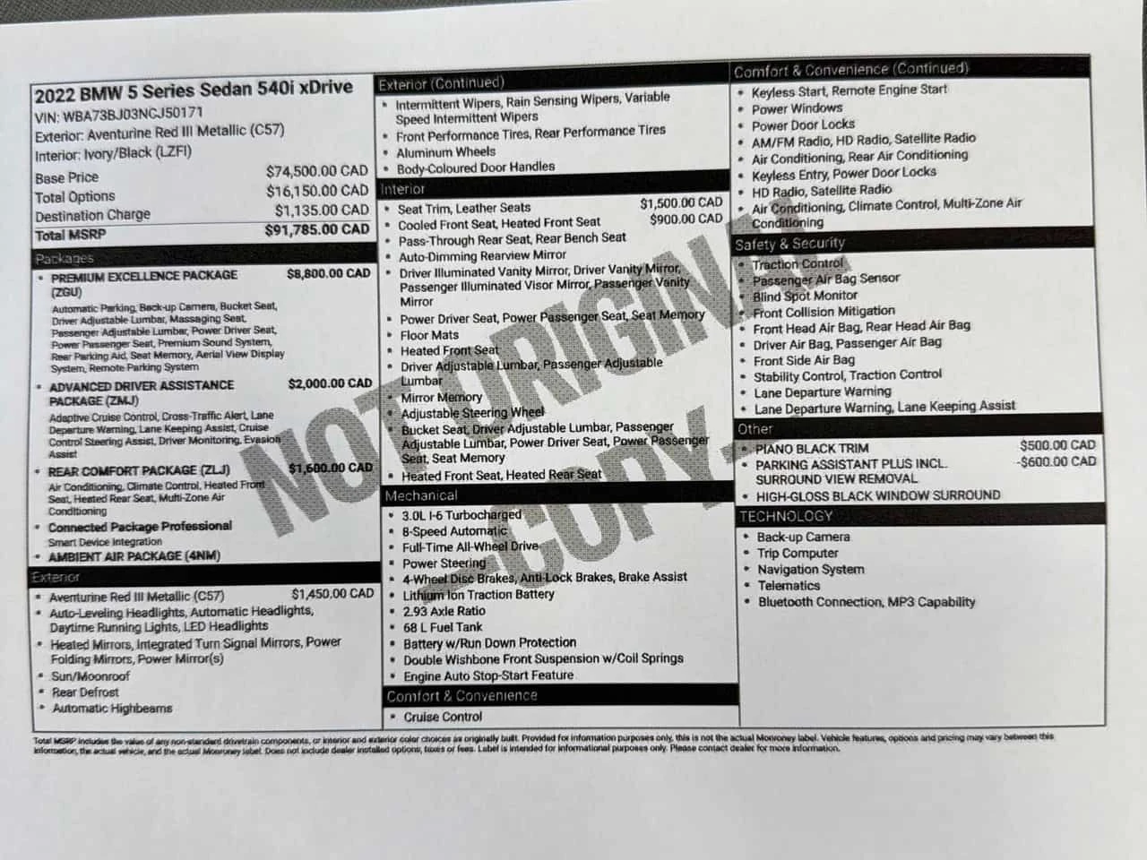 BMW 540 * xDrive * CARFAX * ЛАЗЕРИ * H/K * ДИСТРОНИК, снимка 15 - Автомобили и джипове - 55305931