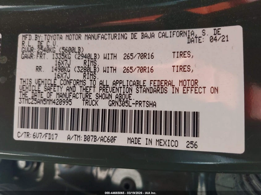 Toyota Tacoma Trd Off-Road, снимка 9 - Автомобили и джипове - 54248829