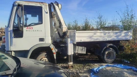 Iveco 75e14 Самосвал със кран, снимка 2