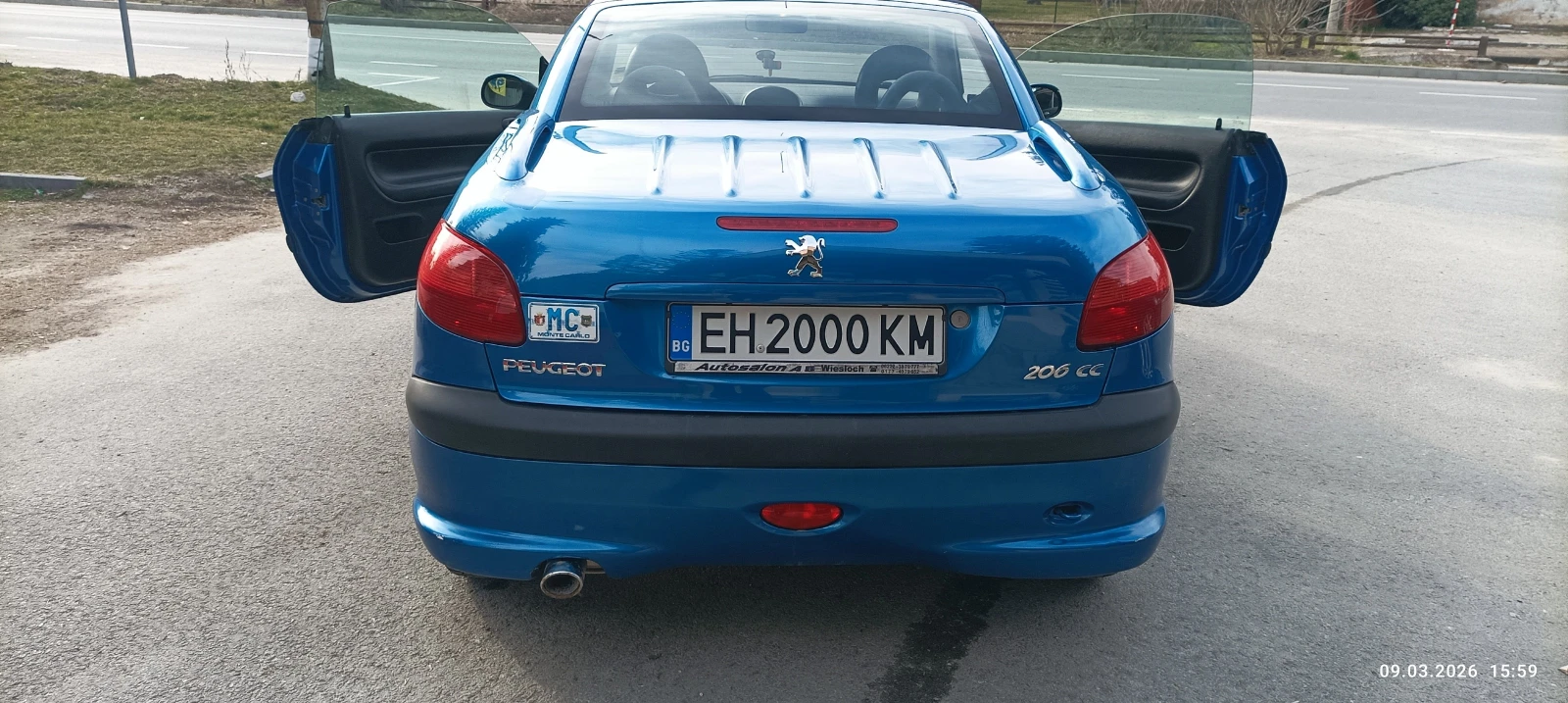 Peugeot 206 CC, снимка 4 - Автомобили и джипове - 53851508