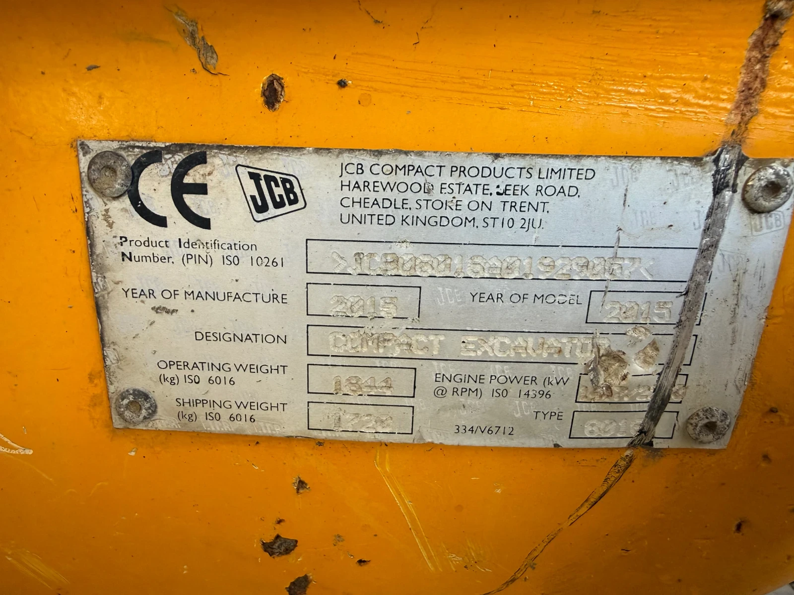 Багер JCB 8018CTS, снимка 8 - Индустриална техника - 54295838