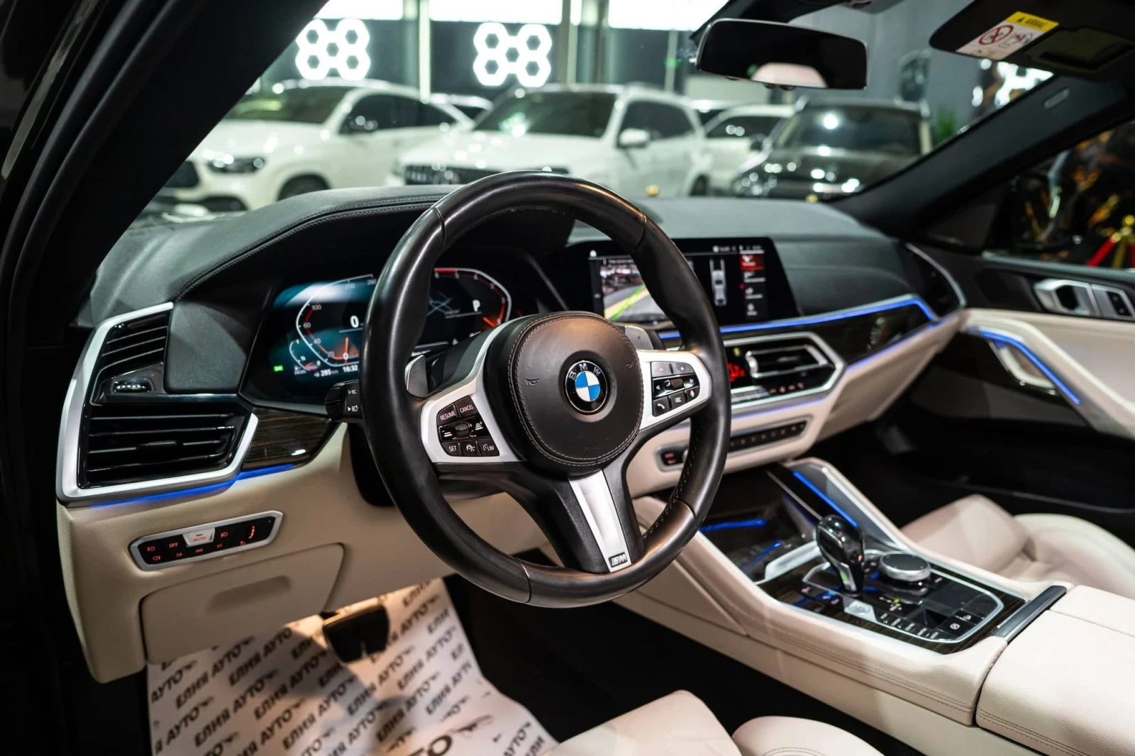 BMW X6 3.0D XDRIVE M PACK LED ПАНО H&K ЛИЗИНГ 100%, снимка 12 - Автомобили и джипове - 55647283