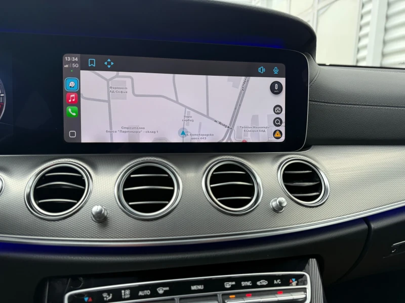 Mercedes-Benz E 220 AMG Optic+ 9Gtronic+ BlueTec+ Full Led+ Navi+ Подг, снимка 14 - Автомобили и джипове - 52686042