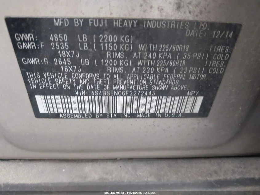 Subaru Outback 3.6L H-6 DOHC, VVT, 256HP All Wheel Drive | Mobile.bg � ����������� 14