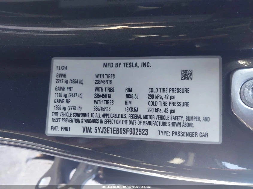 Tesla Model 3 Long Range All-Wheel Drive, снимка 9 - Автомобили и джипове - 54438267
