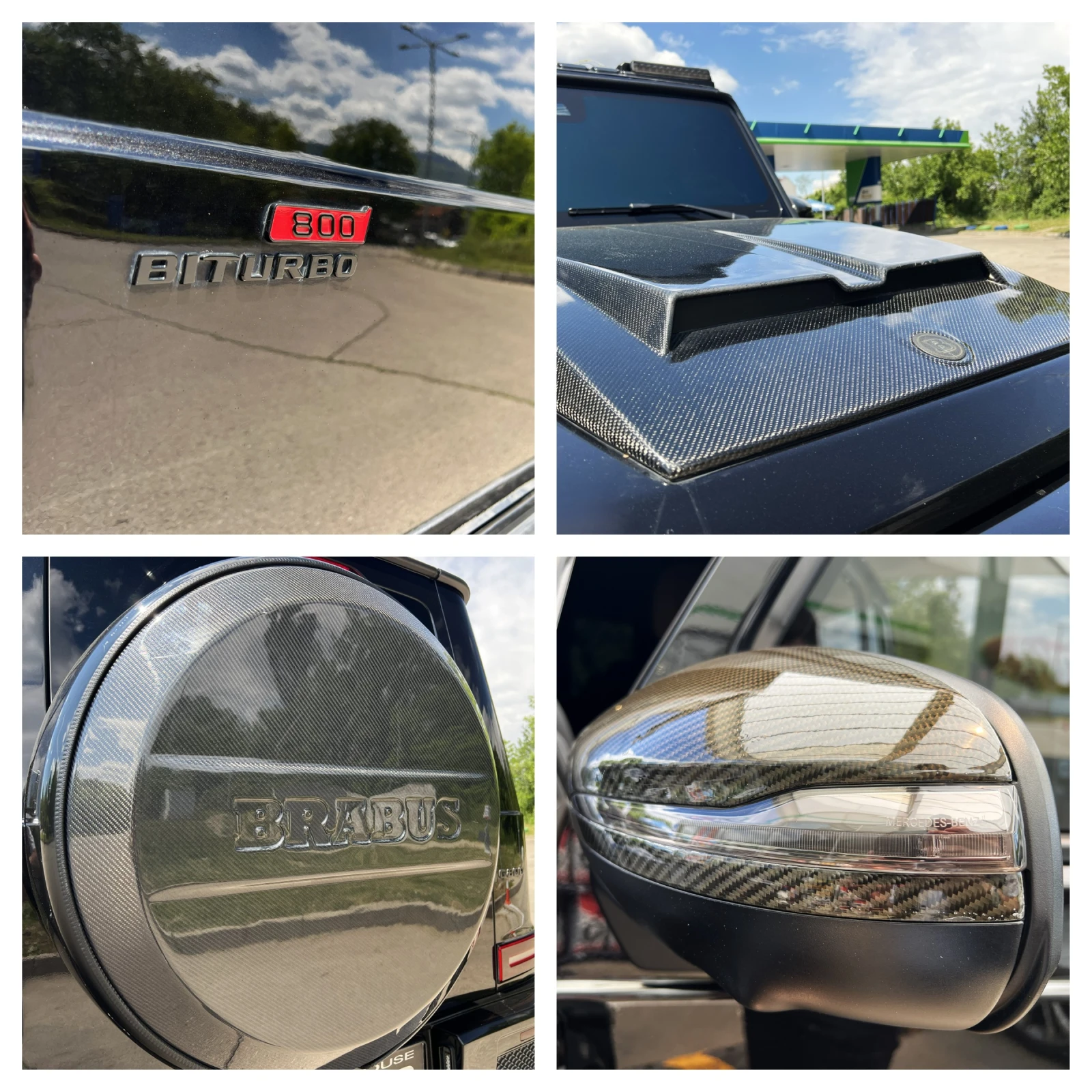 Mercedes-Benz G 500 / BRABUS 800 PACKAGE / CARBON / 360 / PANO / , снимка 17 - Автомобили и джипове - 54631944