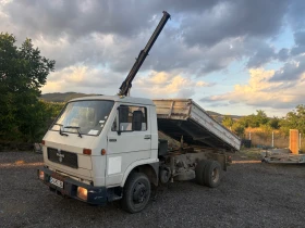 Man 8.100 Самосвал с кран, снимка 1