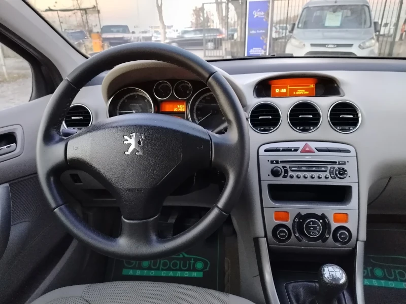 Peugeot 308 1.6HDI-109к.с/КЛИМАТРОНИК /ПАНОРАМА /ОБСЛУЖЕН!!! , снимка 12 - Автомобили и джипове - 48132443