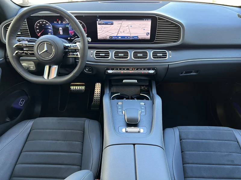 Mercedes-Benz GLE 450 AMG d/AMG/4-MATIC/NIGHT/PANO/BURM/AIRMATIC/360/, снимка 14 - Автомобили и джипове - 51561906