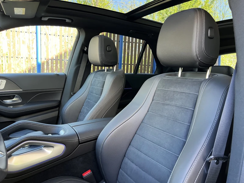Mercedes-Benz GLE 450 AMG d/AMG/4-MATIC/NIGHT/PANO/BURM/AIRMATIC/360/, снимка 9 - Автомобили и джипове - 51561906