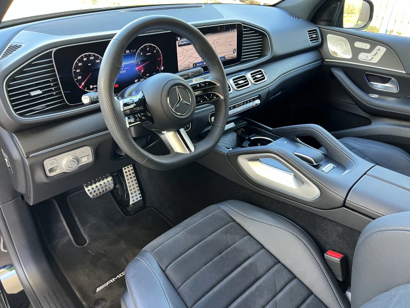 Mercedes-Benz GLE 450 AMG d/AMG/4-MATIC/NIGHT/PANO/BURM/AIRMATIC/360/, снимка 10 - Автомобили и джипове - 51561906