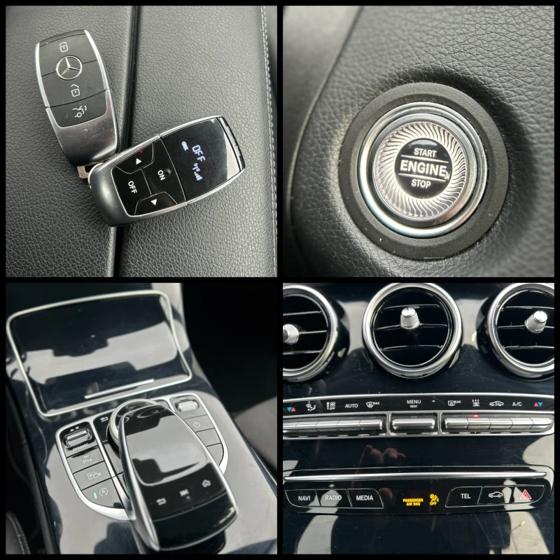 Mercedes-Benz C 220 DISTRONIC* HEAD UP* 360* 9GTRONIC* ПЕЧКА, снимка 15 - Автомобили и джипове - 52663389