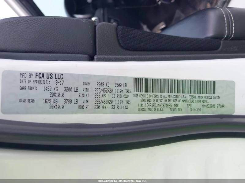 Jeep Grand cherokee 6.4l Srt 4X4, снимка 9 - Автомобили и джипове - 53536014