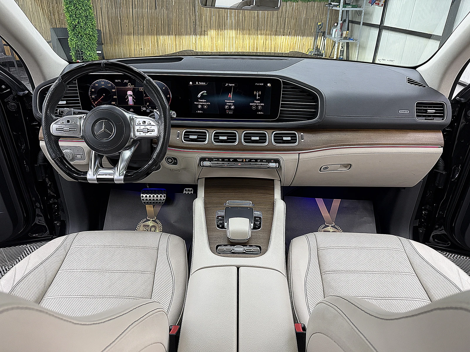 Mercedes-Benz GLS 350 AMG-line/7-Mesta/360-k/�������� �������� ������ | Mobile.bg � ����������� 15