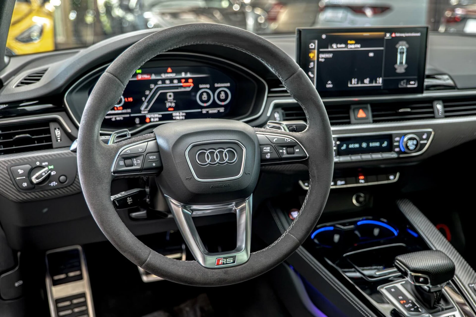 Audi Rs5 2.9TFSI/Nardo/Distronic/Алкантар/PDC/F1/Laser/Spor, снимка 8 - Автомобили и джипове - 54683369
