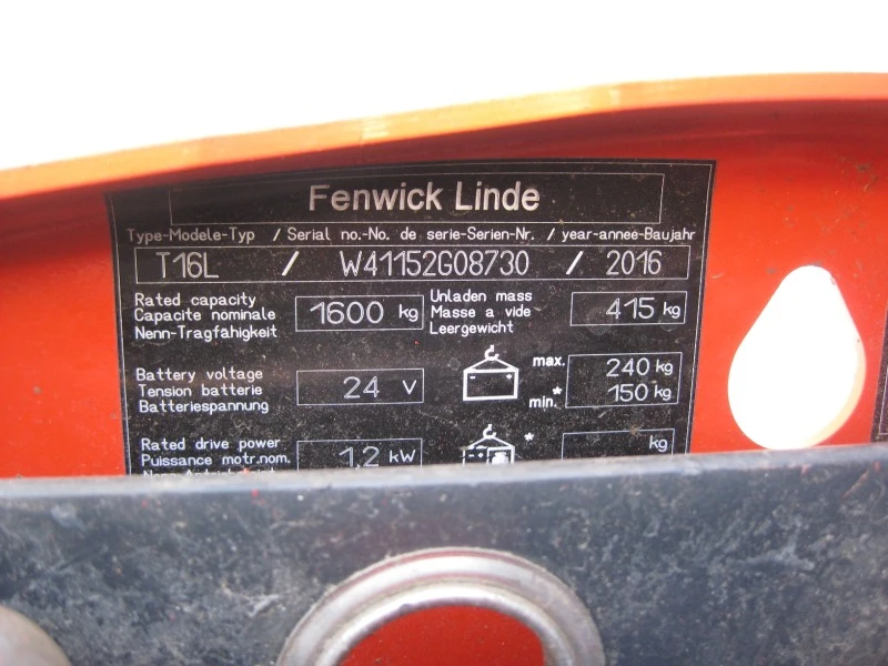 Електрокар Linde T16L /1152/, снимка 7 - Индустриална техника - 43593817