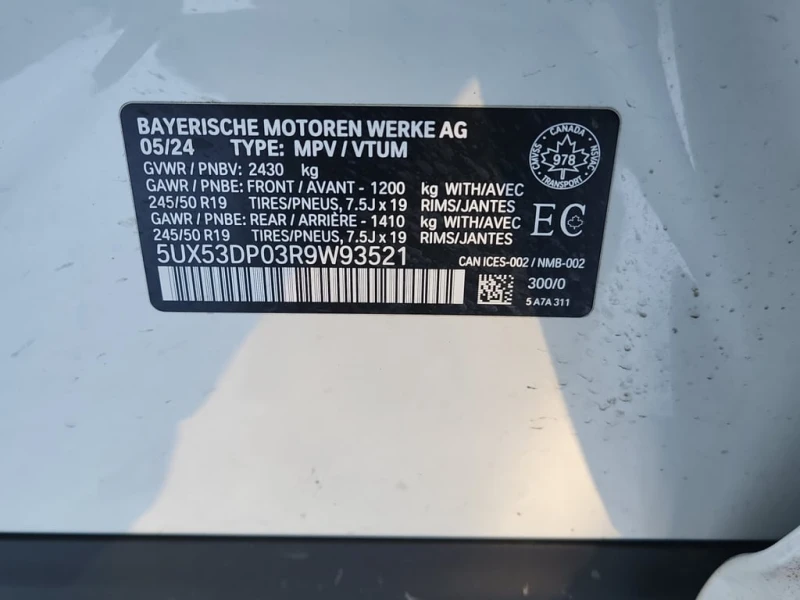 BMW X3 2024 XDRIVE30I * CARFAX * БЕЗ ПЪРВОНАЧАЛНА ВНОСКА, снимка 15 - Автомобили и джипове - 52991078