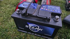 Почти нов акумулатор STARK BLUE 74AH 700A R+ на 3 месеца, с година и 9 месеца остатъчна гаранция, снимка 1