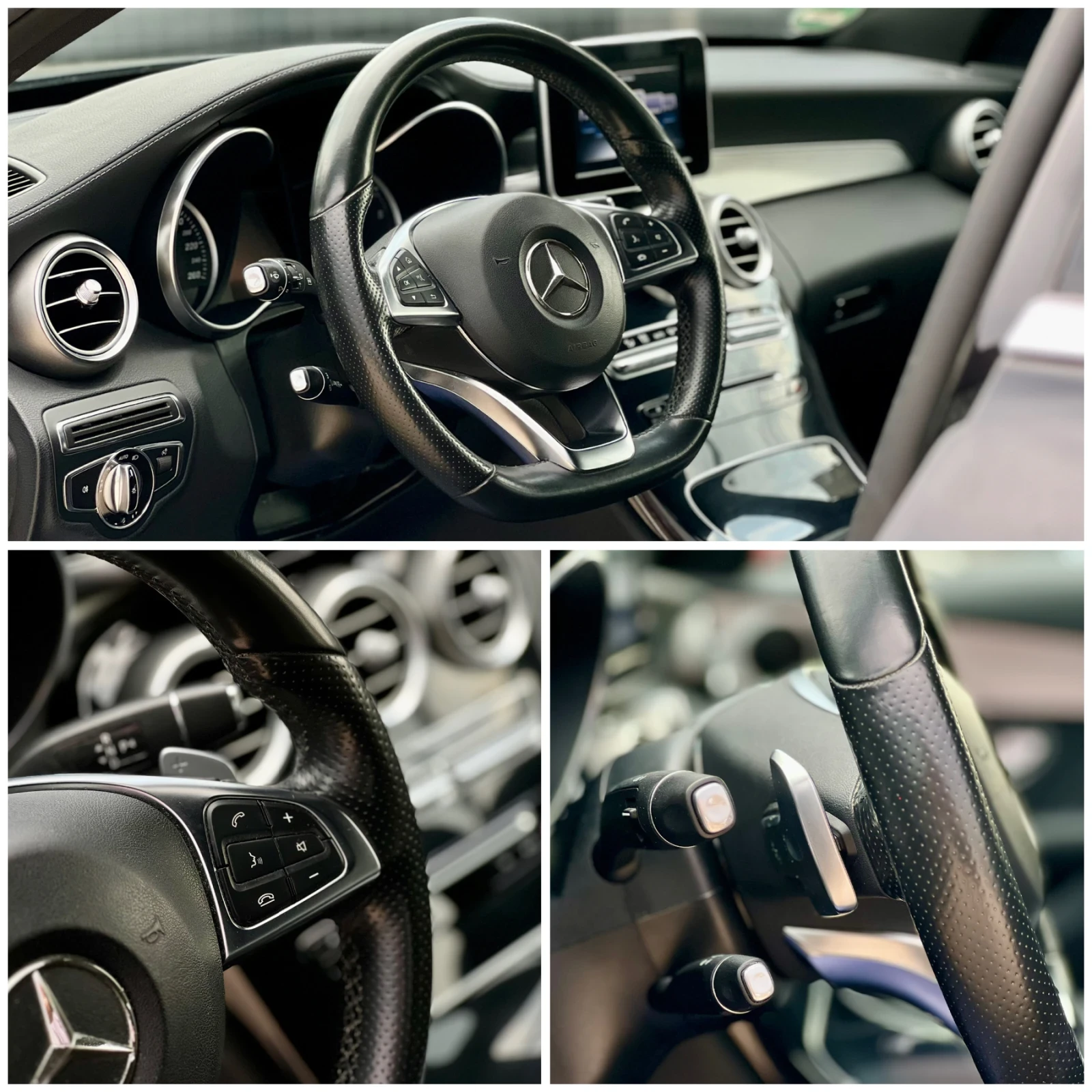 Mercedes-Benz C 250 AMG PACKAGE / LED / ПОДГРЯВАНЕ / КОЖА / УНИКАТ - изображение 9